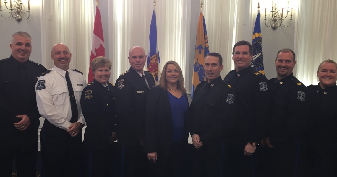 Chair of Halifax Police Commissioners Promotional ceremony Dec 2015